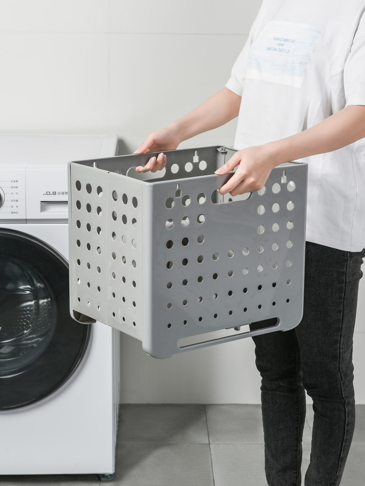 Japanese Foldableable Dirty Clothes Basket Household Dirty Clothes Basket Bathroom Wall Hanging Dirty Clothes Storage Basket Laundry Basket Large Capacity New Product