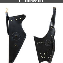 出发者传统弓弓囊弓袋 黑色皮质弓包 户外射箭室内弓箭比赛手工制