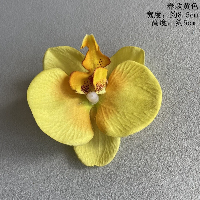 擬似顕紋胡蝶蘭花頭飾りヘアピン手作りdiyケーキデザート台装飾盆栽生け花制作|undefined