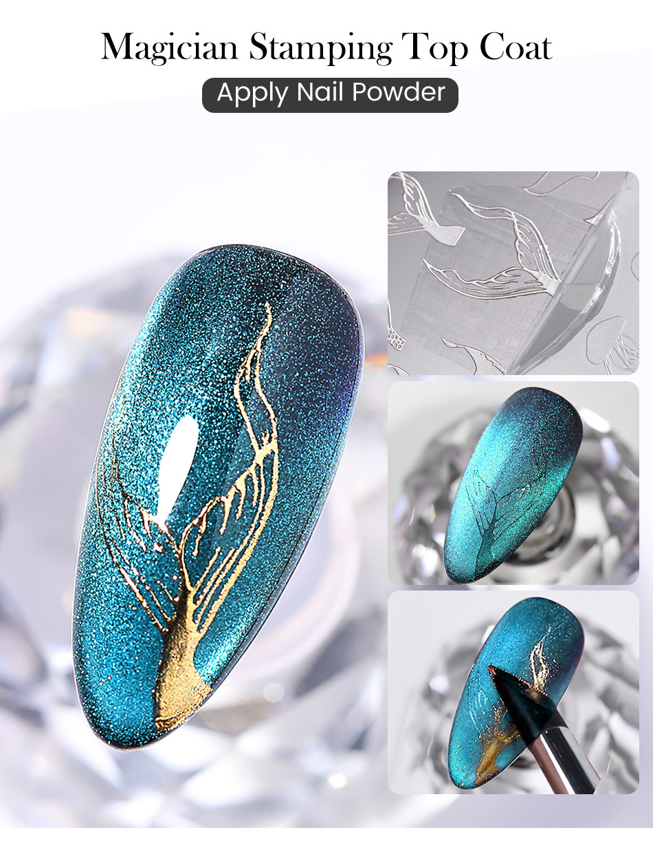 Nail Glue Anti Flowering Nail Art Printing Sealer Can Be Coated With Powder, High Transparency, Wash Free Painting Transfer Topcoat_voghion.com