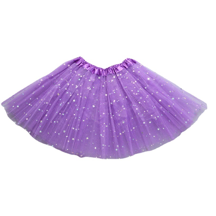 Dance Skirt Adult Skirt European and American Mesh Skirt Amazon Original tutu Skirt Ballet Sequin Pontoon Skirt 40cm