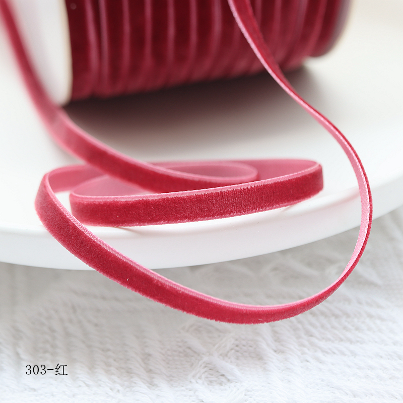 1cm/0,6 cm cinta de terciopelo de color cinta de cisne cinta de bricolaje material hecho a mano cinta cinta cinta decorativa