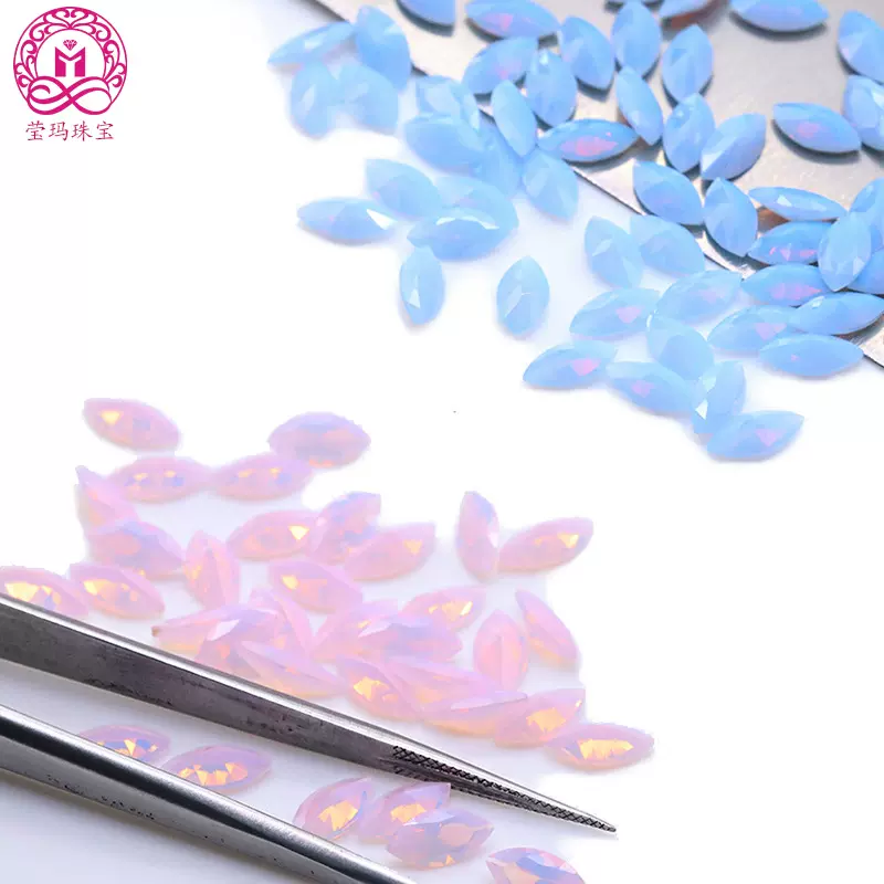 人造欧泊工厂  马眼蓝色粉色欧泊OPAL 小尺寸合成宝石大量现货