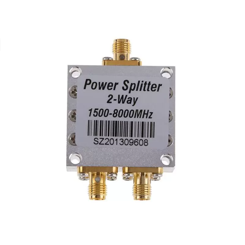 SMA高频一分二GPS功分器分配器外螺内孔1.5-8G双频2.4G5.8G6G测试