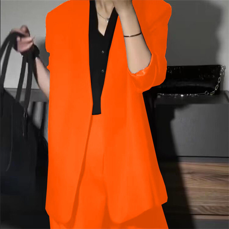Commuter Design Sense Niche Suit Women's Suit Candy Color Korean Style Suit Jacket Multicolor Optional Cross-border Suit Pants