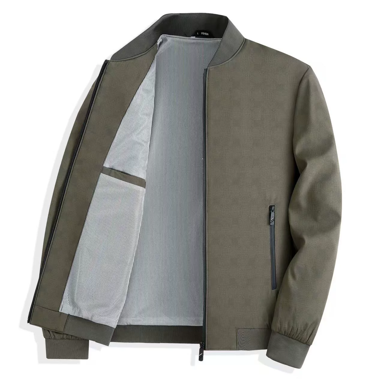 Бейсбольный воротник мужская куртка весна и осень повседневная дикая весна и осень тонкий против морщин средний пиджак тонкий-812