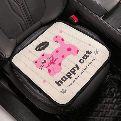 2026 New Cartoon Cat Cooling Cushion and Lumbar Support, Universal (Waist support) - pink-cat-square-mat-general