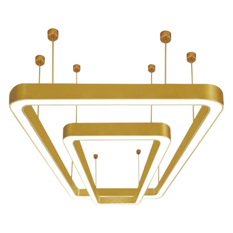 LED Oval araña Oficina Centro Comercial tienda de peluquería lámparas rectangulares cake shop hornear lámpara especial