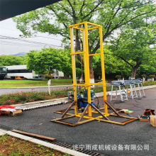 光伏螺旋打桩机 便携式长螺旋植桩机 地基电动螺旋打桩机 图片