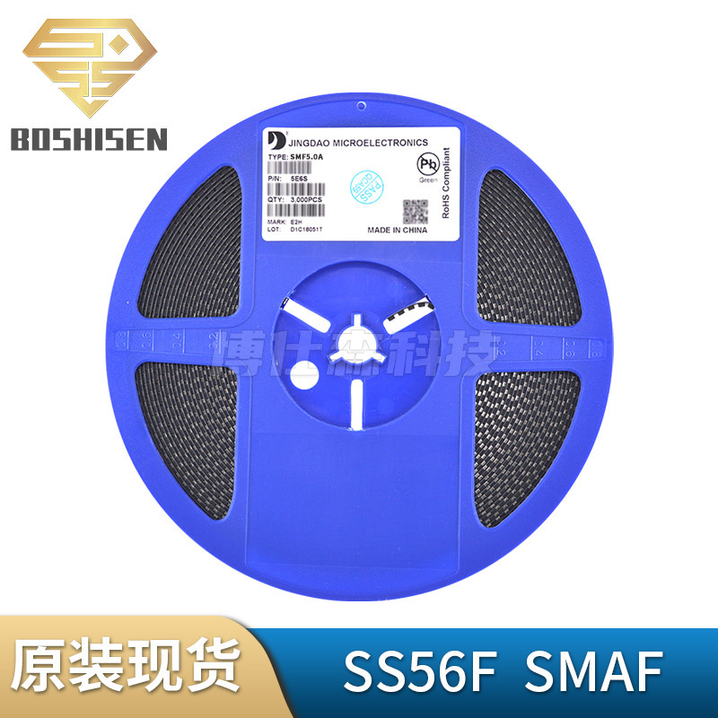 Jingdao Micro Ss56F Ss56 Smaf 5A Current 60V Voltage-Tolerant Do-214Ad Schottky Rectifier Diode