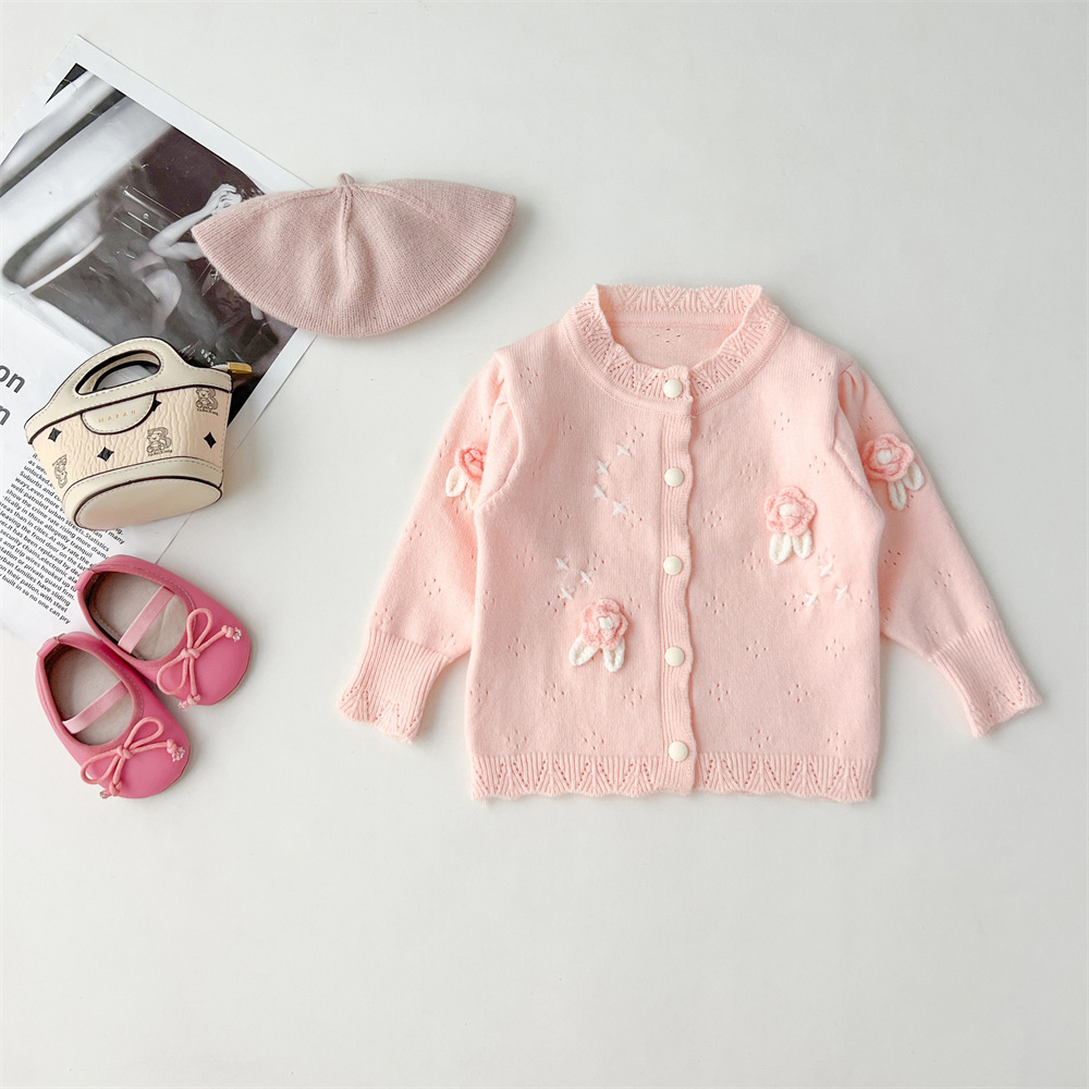 Stickad tröja och kjol set för flickor höst och vinter_voghion.com