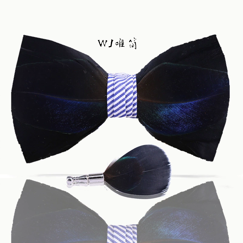 Red bow tie, shirt with bow, feather stuffing, men's style