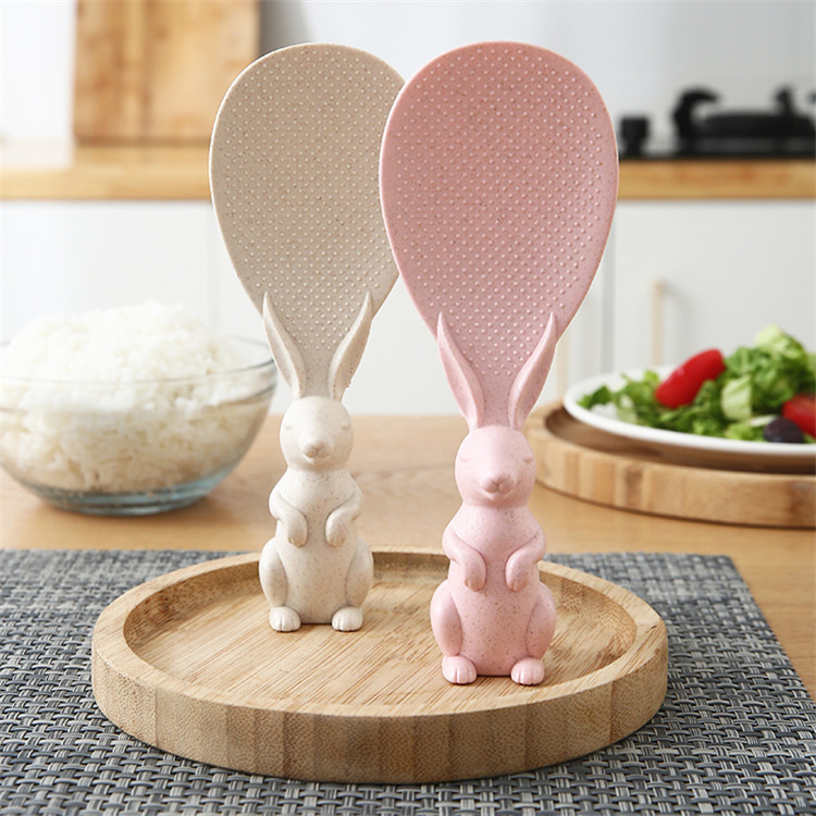 wheat stalk Cartoon ladle vertical Rabbit Rice cooker Steamed Rice ladle originality