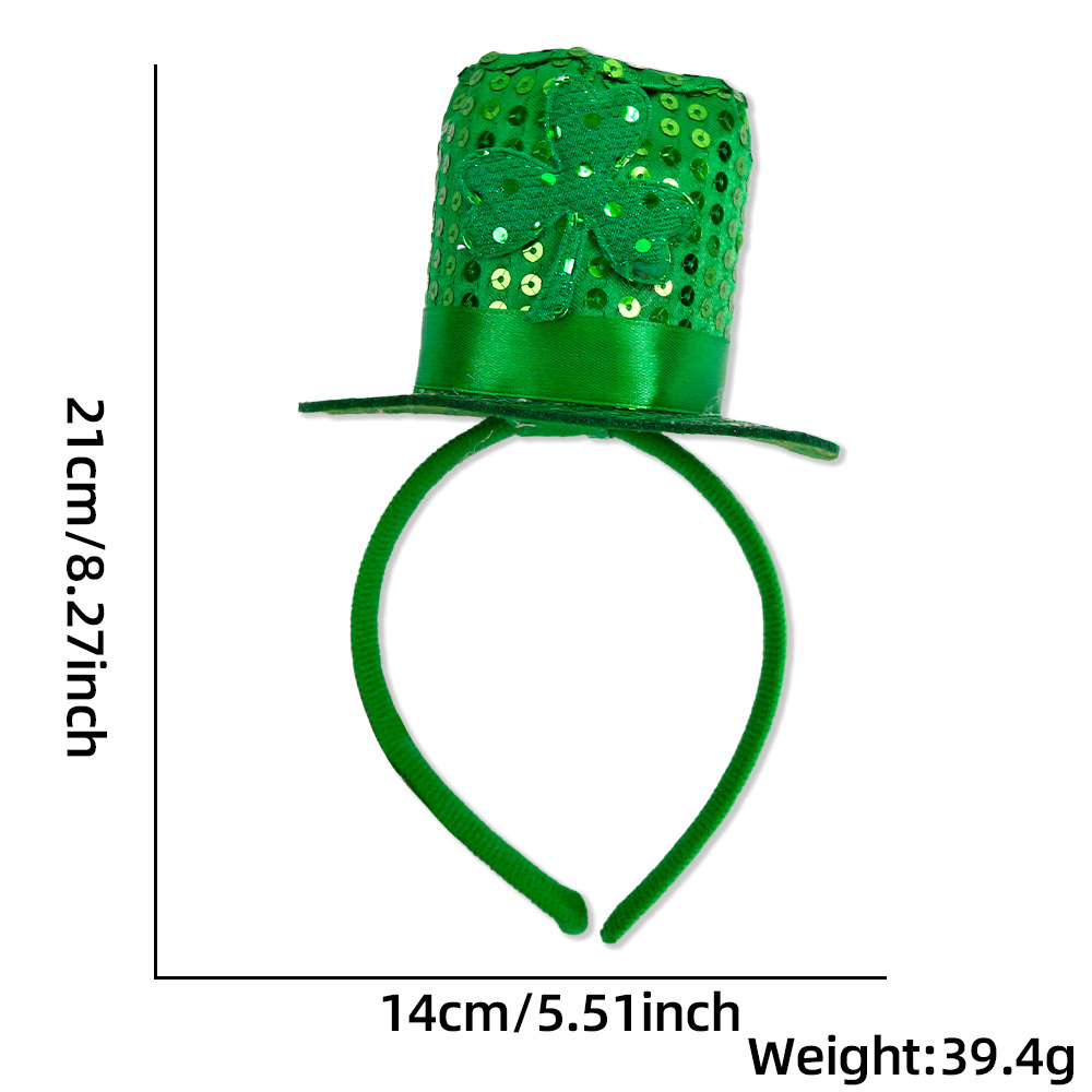 Clover Sequin Top Hat Hairbands