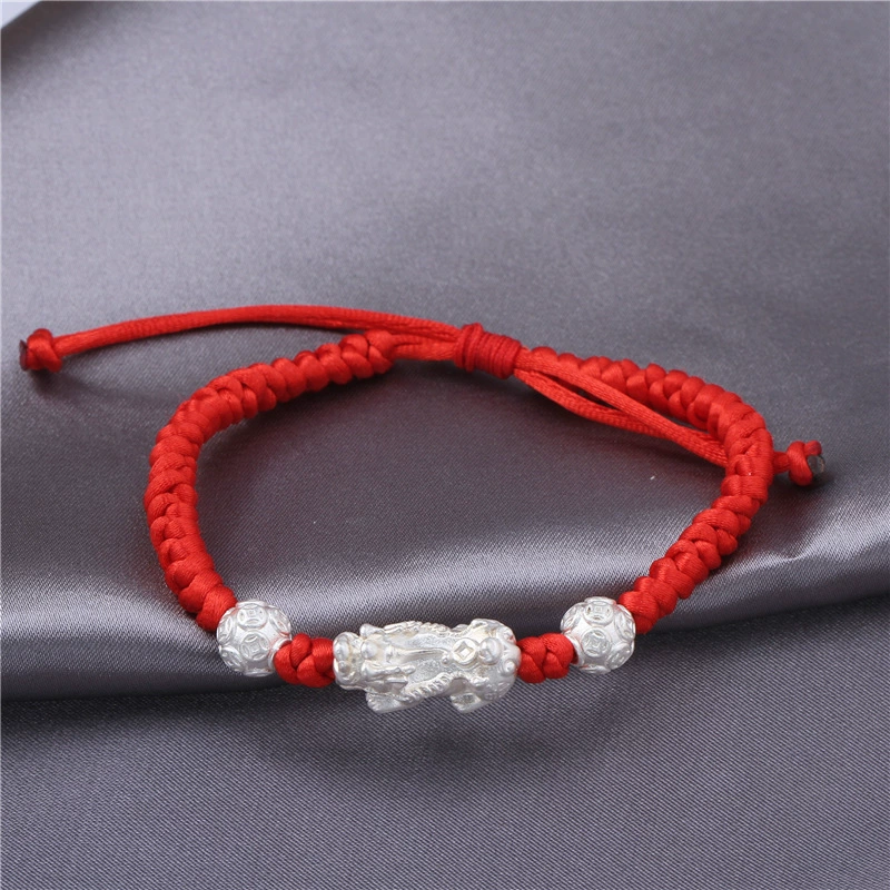 2021 счастливый красный веревочный браслет в подарок для мальчиков и девочек