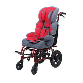 一件代发出口儿童轮椅推车可折叠可调节铝合金儿童轮椅