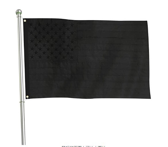 熱銷美國全黑繡花旗all in black flag 旗3*5ft牛津布刺繡旗210D