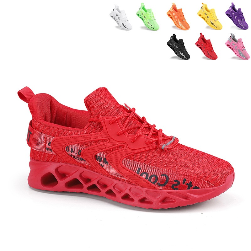 男鞋情侣运动鞋透气针织休闲鞋大码户外跑步鞋男36-48