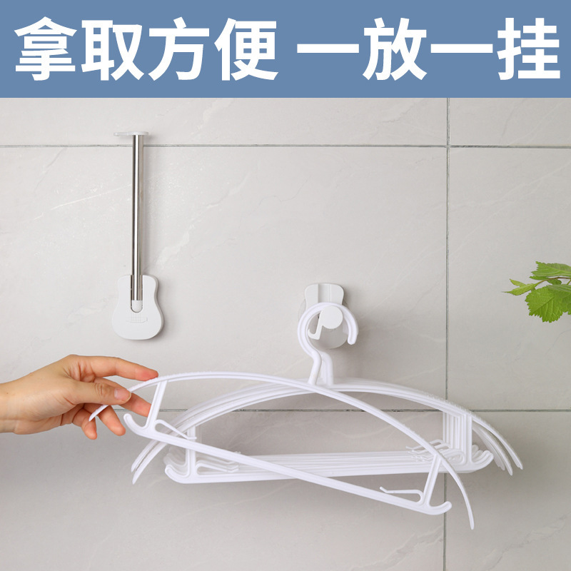 シンプルな衣類ラック収納ラックパンチフリー家庭用キッチン寮壁衣類ラックバルコニー折りたたみ式衣類乾燥|undefined