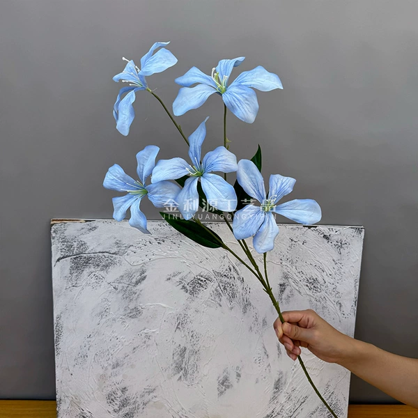 5-head flame orchid light blue