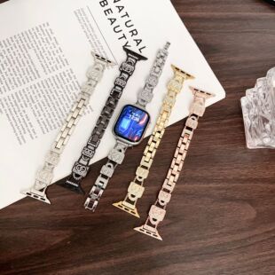 Suitable for iWatch S10/8 Apple Watch Strap Watch S9 Fashion Small Bag Diamond Watch Strap Replaceable Wrist Strap