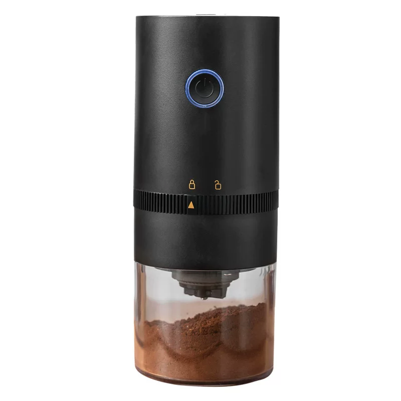 Портативная электрическая кофемолка, USB-перезаряжаемая, регулируемая керамическо-нержавеющая сердцевина, компактная