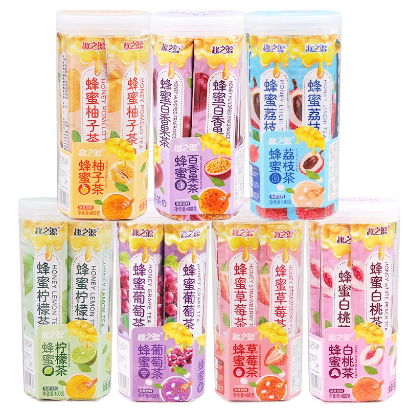 Fun Yiyuan мед чай около 40 г/пакет меда лимонный чай с грейпфрутом фруктовый напиток целая коробка 10 пачек оптом