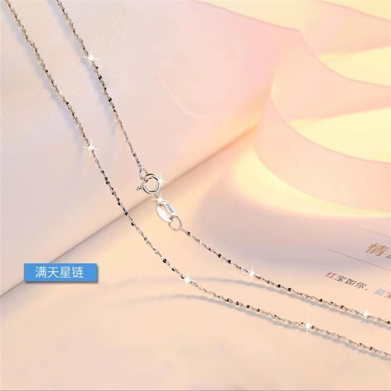 pt950 プラチナ ネックレス メンズ レディース 鎖骨チェーン 18K ホワイトゴールド ネックレス プレーンチェーン ネックレス ヌードチェーン 万能 ペンダントなし 正規品|undefined
