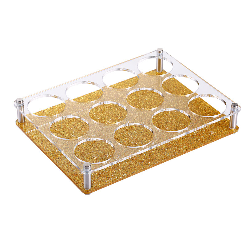 Yalong cerveza taza de vino titular de la barra de ktv octogonal taza de vino titular de la taza de la bala taza de vino blanco titular de la taza de plástico de 6 hoyos de 12 hoyos rack