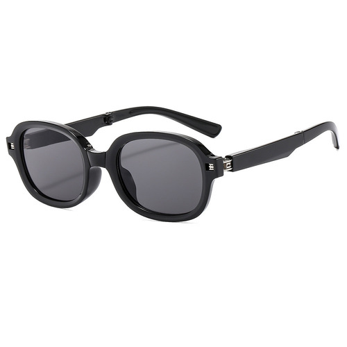 Folding Sunglasses for Women, High-End Style, Outdoor Sun Protection, UV Protection, Retro Polarized Sunglasses,  New Model, Suitable for Driving