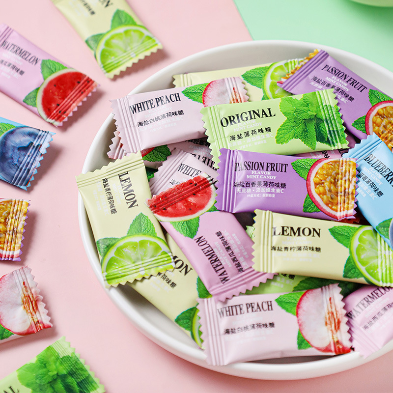 Sugar-Free Mint Candies Commercial Candy Snacks Fresh Breath Wholesale Manufacturer Bulk Bagged Hotel Catering