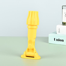 铝合金平板拖把配件粘扣式平拖尘推铝板配件塑料链接头