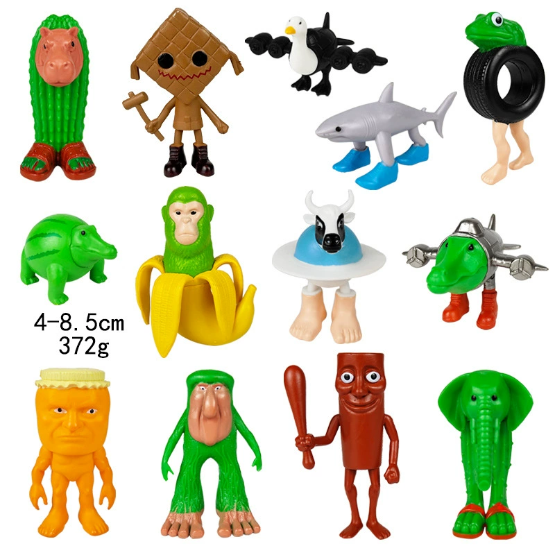Фигура Шанхай Jing Tralala деревянная палочка-человек, assorted characters, пакет OPP, 0,4 кг