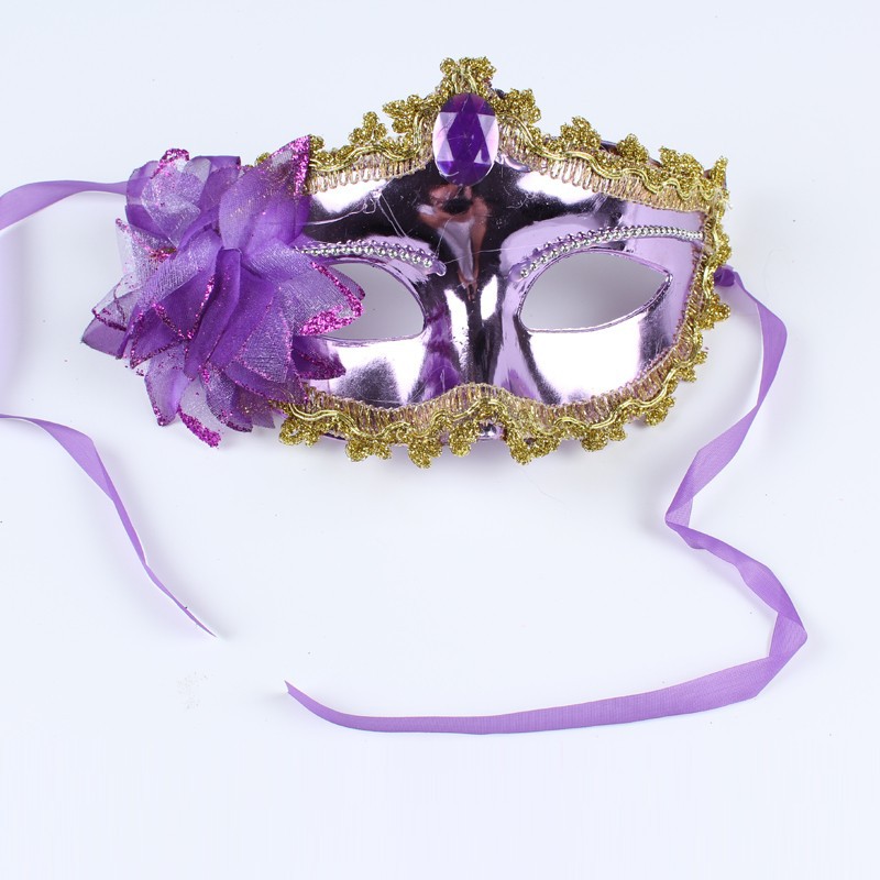 Máscaras de Halloween mitad cara mujeres adultos niños baile princesa veneciana máscaras fiesta props juegos de rol