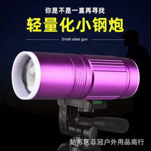 Fishing supplies night fishing lamp 100W rechargeable zoom blue light fishing lamp high power Long Shot Factory flashlight