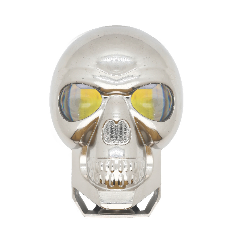 Motocicleta LED proyector cráneo de dos colores foco faro lejos y cerca de la luz del vehículo todoterreno vehículo eléctrico modificado motocicleta