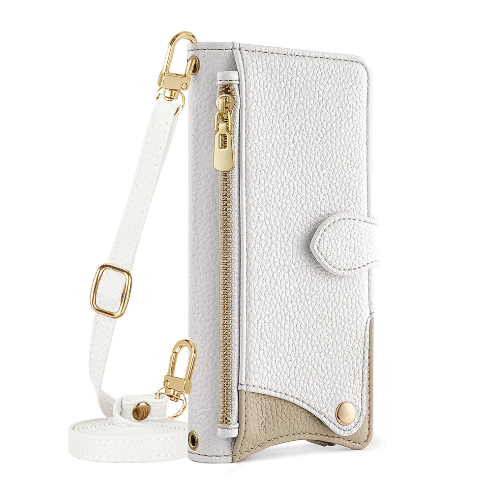 iPhone Air フリップカバー携帯電話ケース、Apple 16、15 Pro、リストストラップ付き、12 ショルダー携帯電話ケース、13 に適用