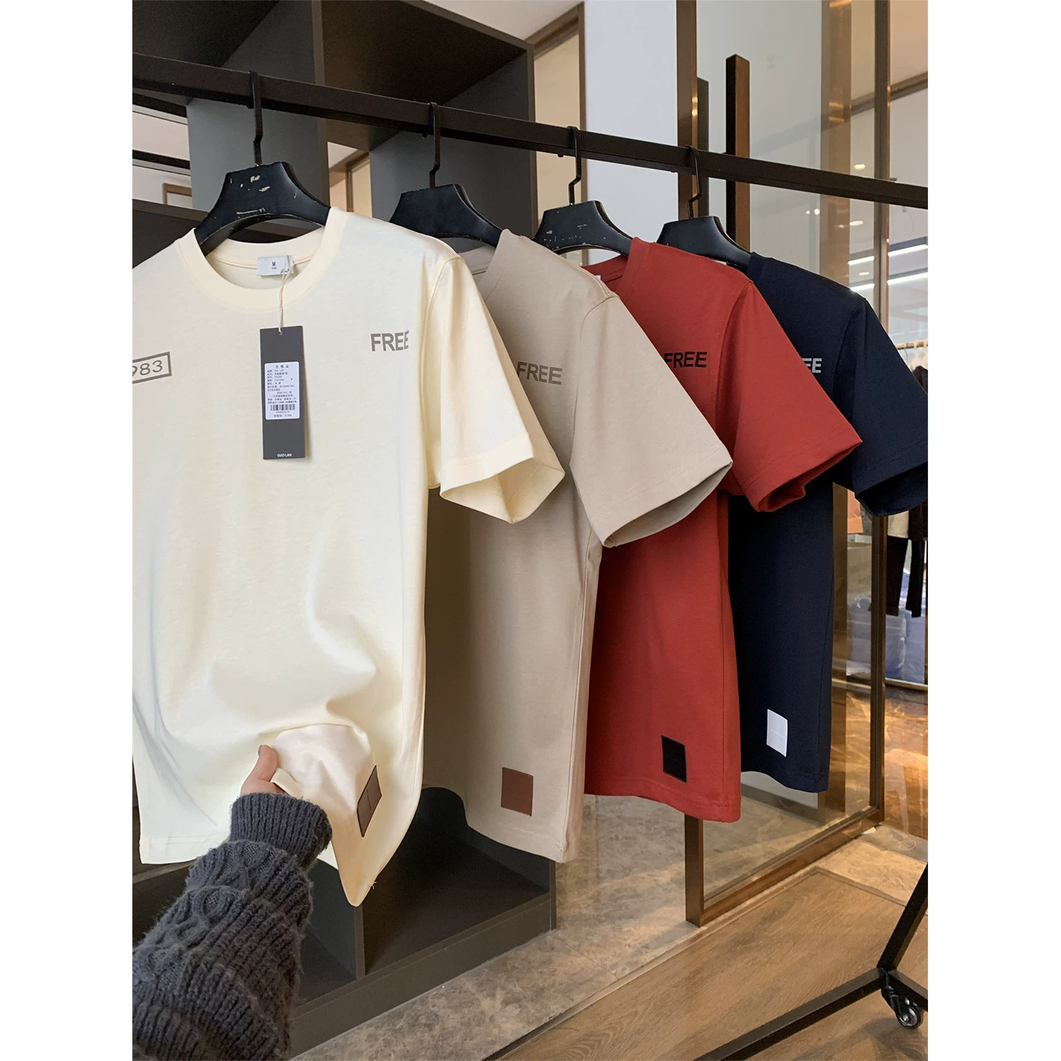 Прилив хороший американский ретро уличная! Кожный и дышащий! Летняя мужская мода футболка с короткими рукавами