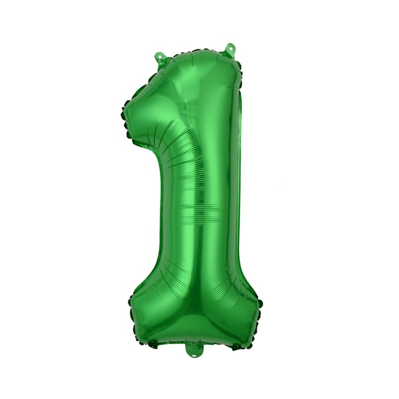 Pequeño globo digital 16 pulgadas versión americana delgada decoración del cuerpo fiesta de cumpleaños Comercio exterior globo de película de aluminio al por mayor globo digital