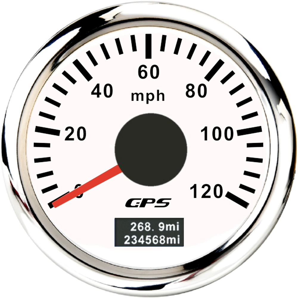 52мм указатель GPS спид терминал Mileter Mileter Mileter 0-30/60/80/120/200MPH Цветная подсветка часы