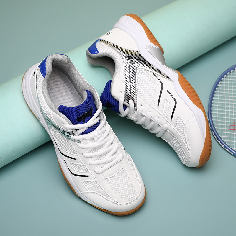 Nuevos zapatos de bádminton antideslizantes con suela de goma transfronteriza juveniles entrenamiento casual tenis de mesa zapatos de tenis al por mayor