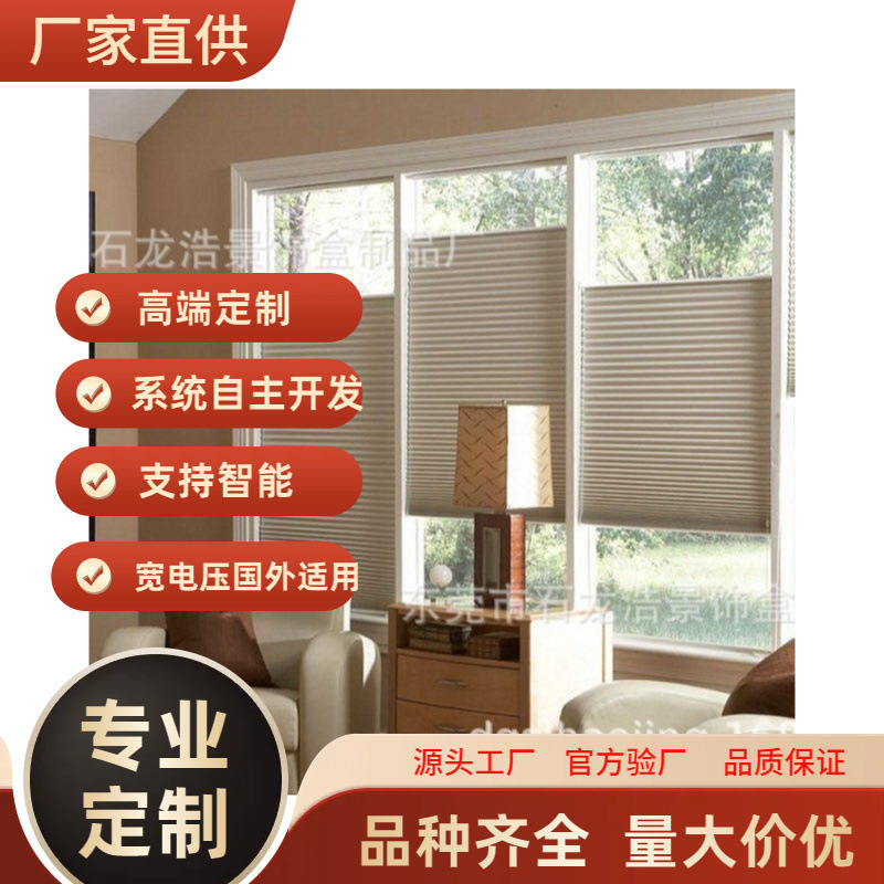 厂家定制matter双电动日夜蜂巢帘matterwifi双电机日夜蜂巢帘