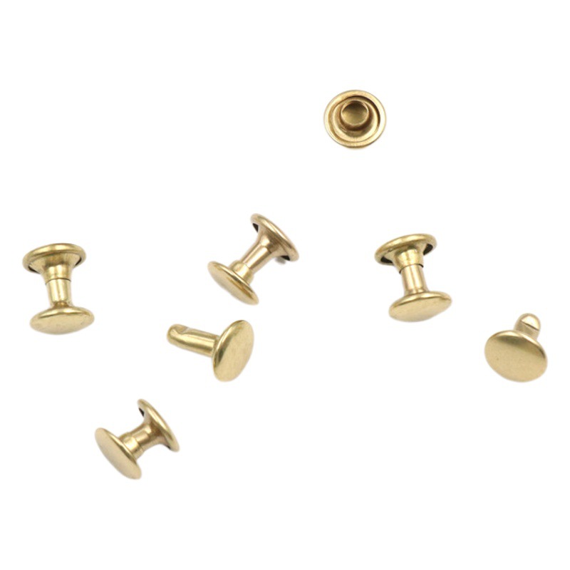 [Tuanxin Hardware] Spot wholesale brass nail double-sided nail pure copper rivet luggage hardware accessories