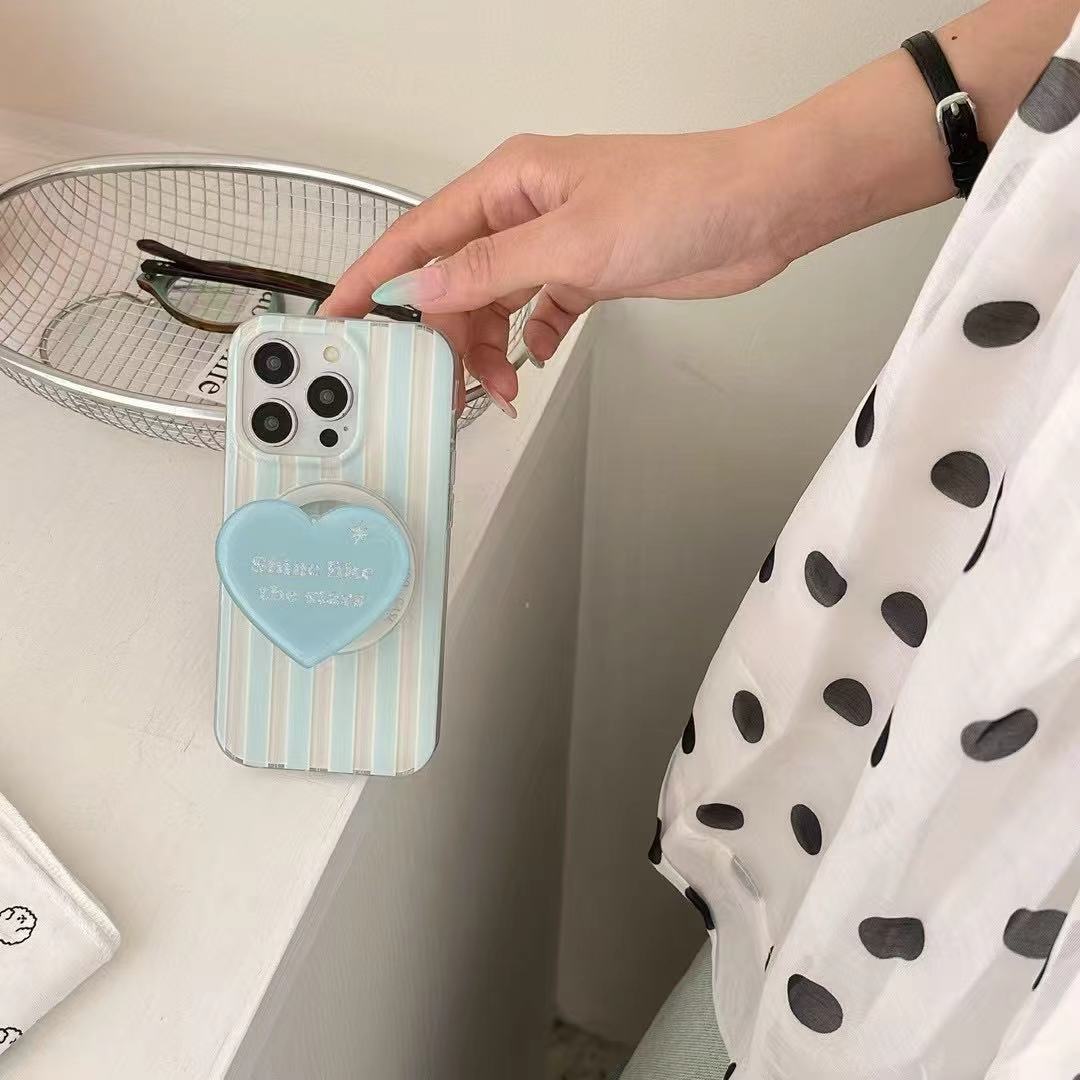 Soporte de amor magnético rayas azules leo