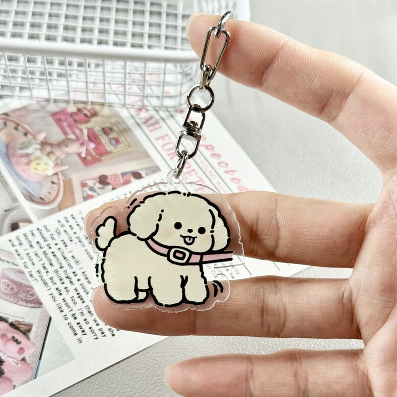 ステッカーキティカップル親友キーホルダー漫画ペンダント小さなギフトギフトバックパックバッグペンダントアクリル|undefined