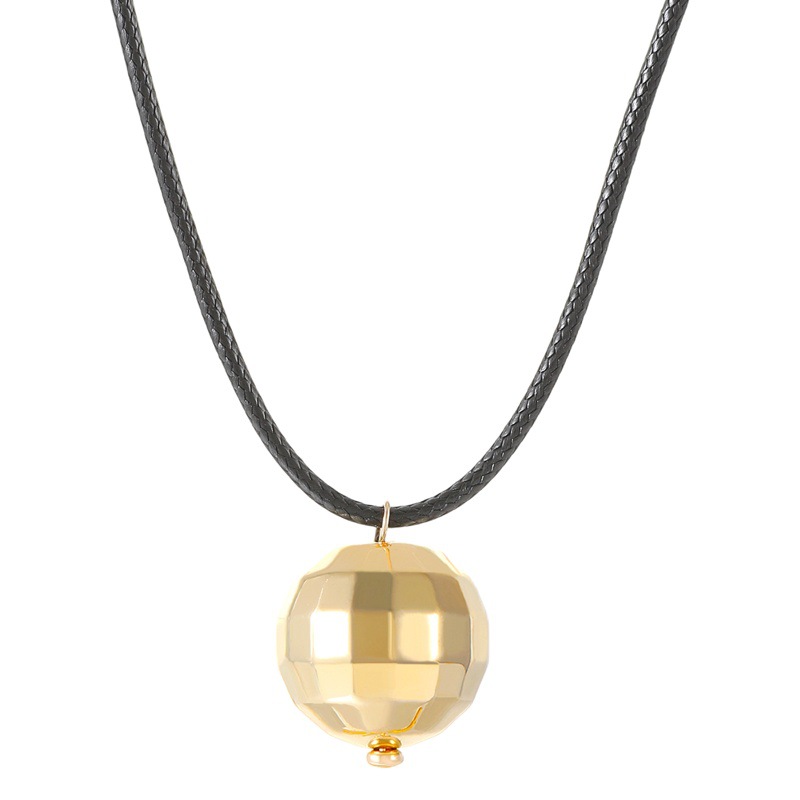 Moda transfronteriza europea y americana ronda pendientes collar retro simple disco pulsera traje de mujer electrochapado joyería al por mayor