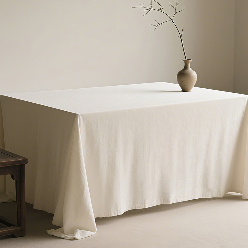 Song Dynasty Aesthetic Off-White Rectangular Tablecloth, New Chinese Style Conference Tablecloth, Waterproof Tablecloth, Light Luxury High-End Tablecloth Song Dynasty Aesthetic Off-White Rectangular Tablecloth, New Chinese Style Conference Tablecloth, Waterproof Tablecloth, Light Luxury High-End Tablecloth