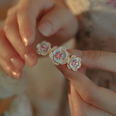 モスクワの仙子 ~ フランス式の仙気の小さい髪はミニのサイドクリップの女性のスプリングを挟んで髪を砕きます。