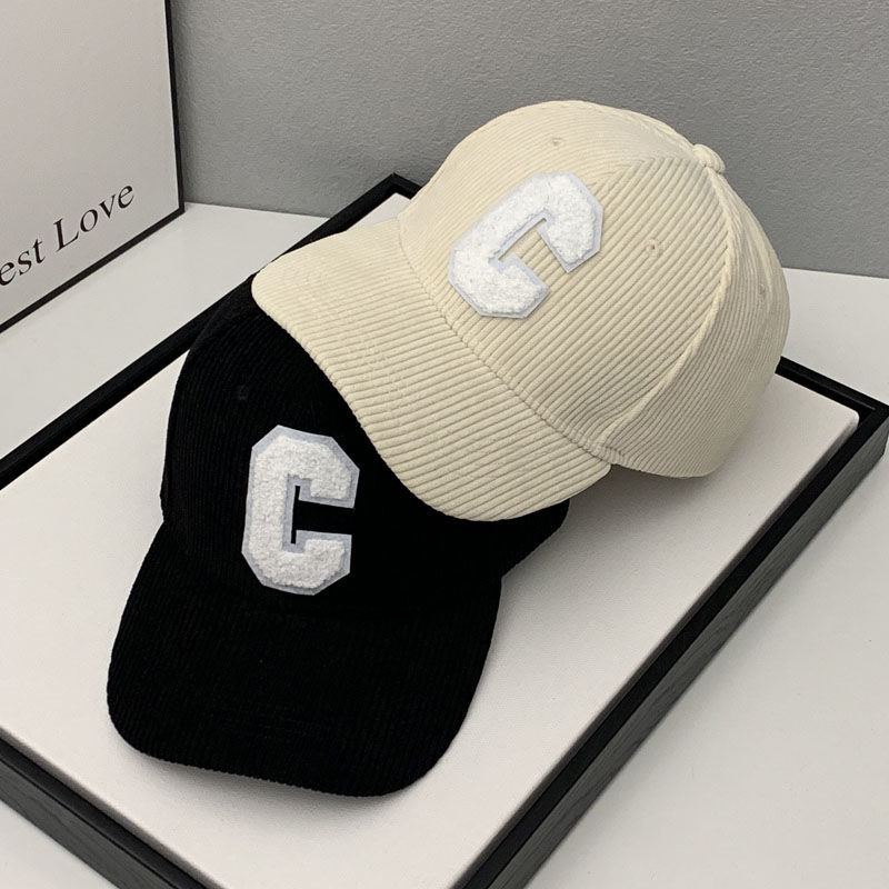 Mode Cord Baseball Kappe Damen Buchstabe C Snapback Hut Frauen Einkaufen Dress Up Einstellbare Casual Caps Hip Hop Hüte – Detail 7