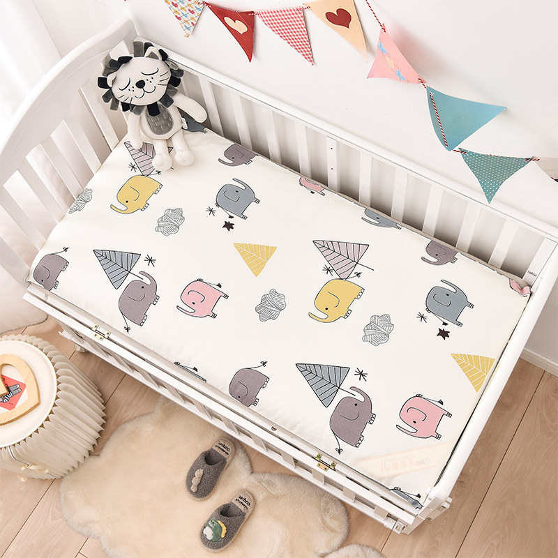 婴儿床棉床垫儿童宝宝幼儿园可脱卸加厚软床垫拼接床垫褥子批发|ru